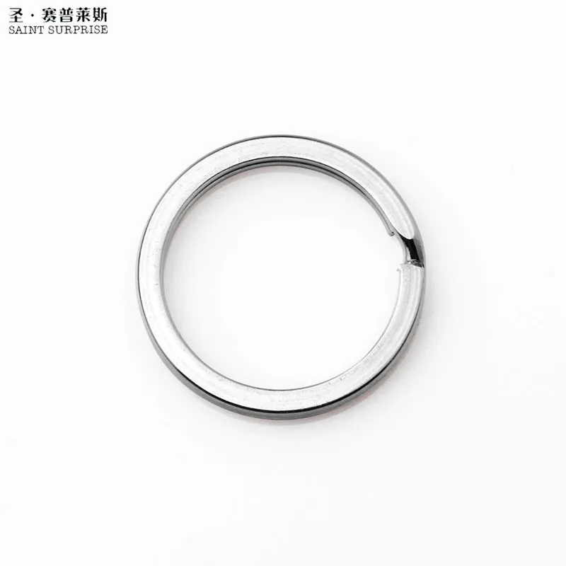 

20pcs 20mm Flat Iron Nickel Plated Split Key Rings keyring for Keychain Making For DIY Accessories