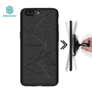 

NILLKIN one plus 5 case cover + Receiver QI Wireless Charging Receiver Back Cover Compatible Magnetic Phone Holder oneplus 5