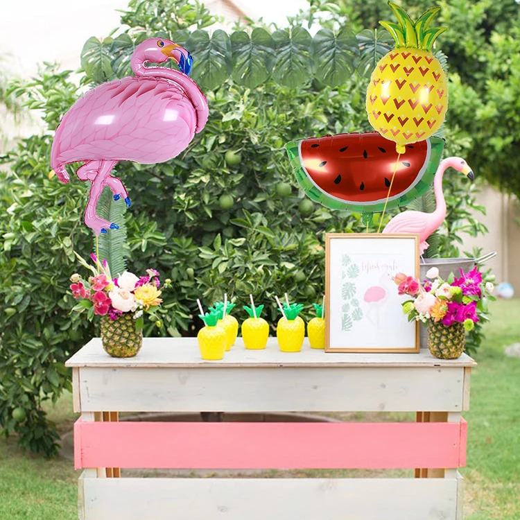 

Summer Party Watermelon Flamingo Pineapple Star Balloons Foil Helium Air Birthday Decorations Kids Adult Party Supplies Kids