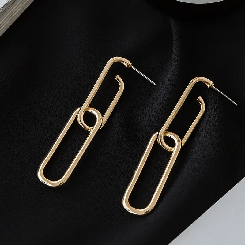 

Personality Super Circles Dangle Earrings For Women Fashion Gold Silver color Jewelry Bijoux Trendy Statement Earrings