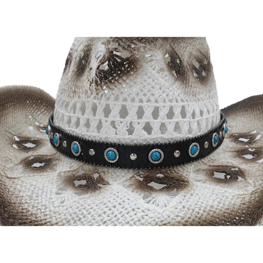 Женская и мужская Ковбойская шляпа Sombrero ковбойская ручной работы в стиле панк