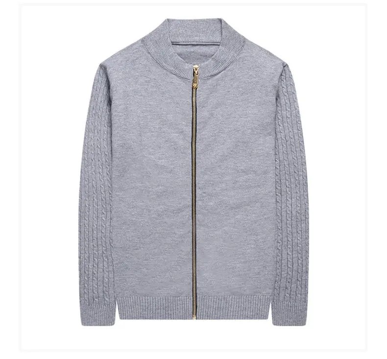 MuLS Colored Wool Men Cardigan Jackets Sweater Autumn Winter Zipper Sweater Male Cardigan Coats Men Fashion Knitwears Drop ship 05