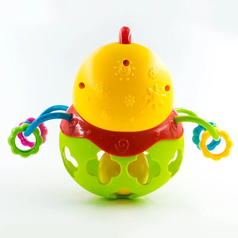 Baby Rattles Toys Intelligence Grasping Gums Animal Music Bells Hand Shake Toy Early Educational Gift for Newborns 1 PCS
