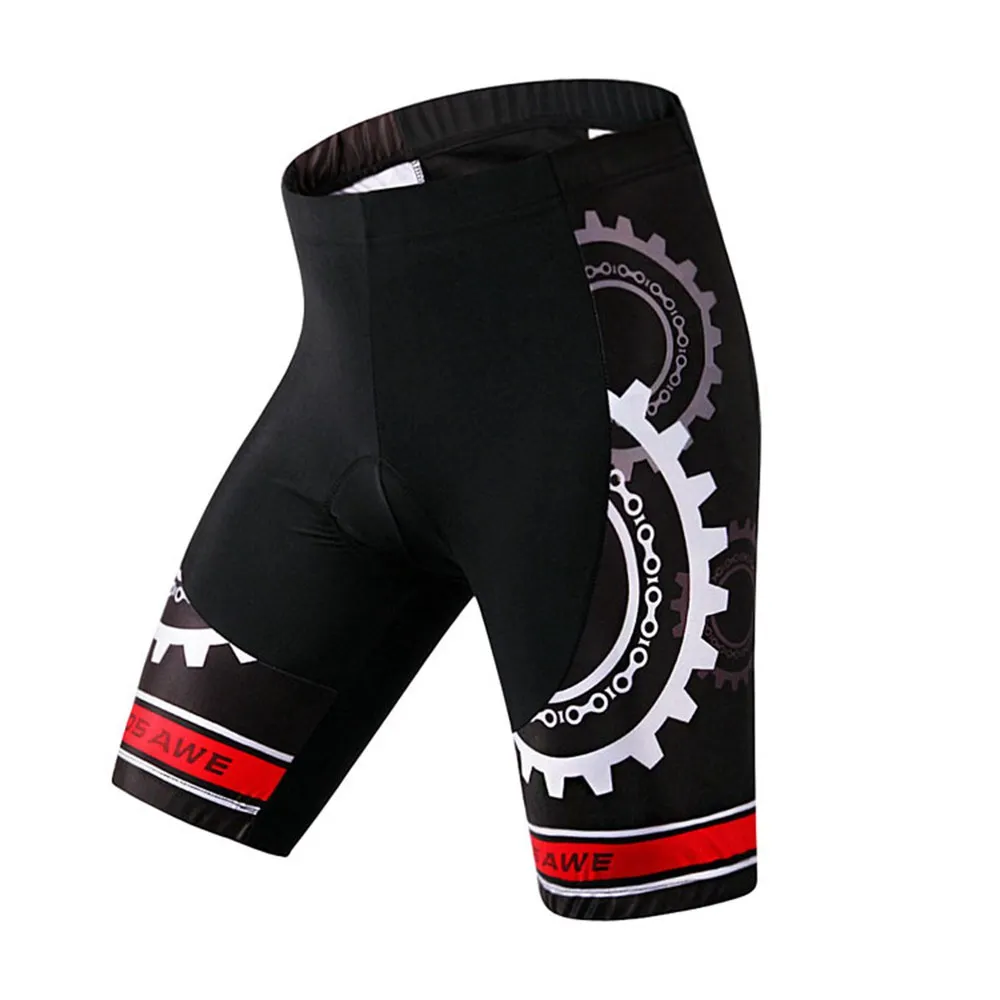 WOSAWE Men's Bicycle Cycling Shorts Gel Padded MTB Bike Riding Short