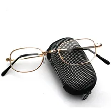 Складные очки для чтения, женские и мужские классические очки, металлическая оправа, часы для дальнозоркости, очки для диоптрий 1,5 2,5, складные очки