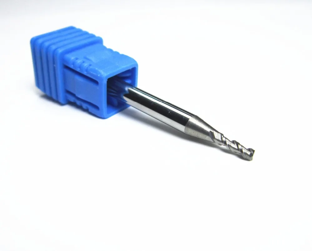 

10PCS wholesale HRC45 2MM 2 flutes for aluminum CNC end mill uncaoted carbide milling cutter CAE2-2X4 L50mm K10