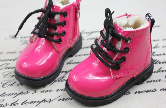 Г. зимняя хлопковая обувь для маленьких мальчиков и девочек от 1 до 11 лет теплые детские зимние ботинки модные детские ботинки Ботинки martin зимние ботинки - Цвет: 1