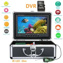 Gamwater 9 дюймов 15 м 30 м 50 м 1000TVL Рыболокаторы HD DVR Регистраторы Водонепроницаемый рыбалка видео Подводная охота Камера