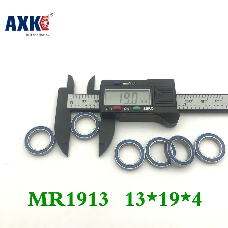 Axk 10 шт. 13x19x4 синий резиновые подшипники Abec 3 Mr1913 2rs|bearing bearing|bearing 10pcsbearing rubber |