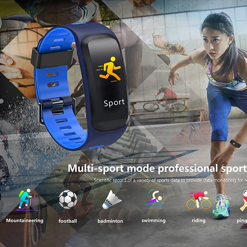 Smart Band Smart wristband Heart rate tracker Blood pressure oxygen Fitness Bracelet IP68 Waterproof Call Smart Watch