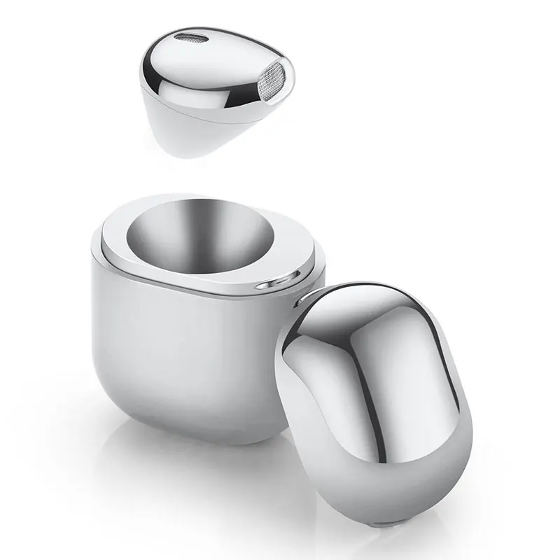 

Mini Single Gold Bluetooth Earbuds with Charging Case Wireless Bluetooth Earphone with Charging Dock Battery for Iphone