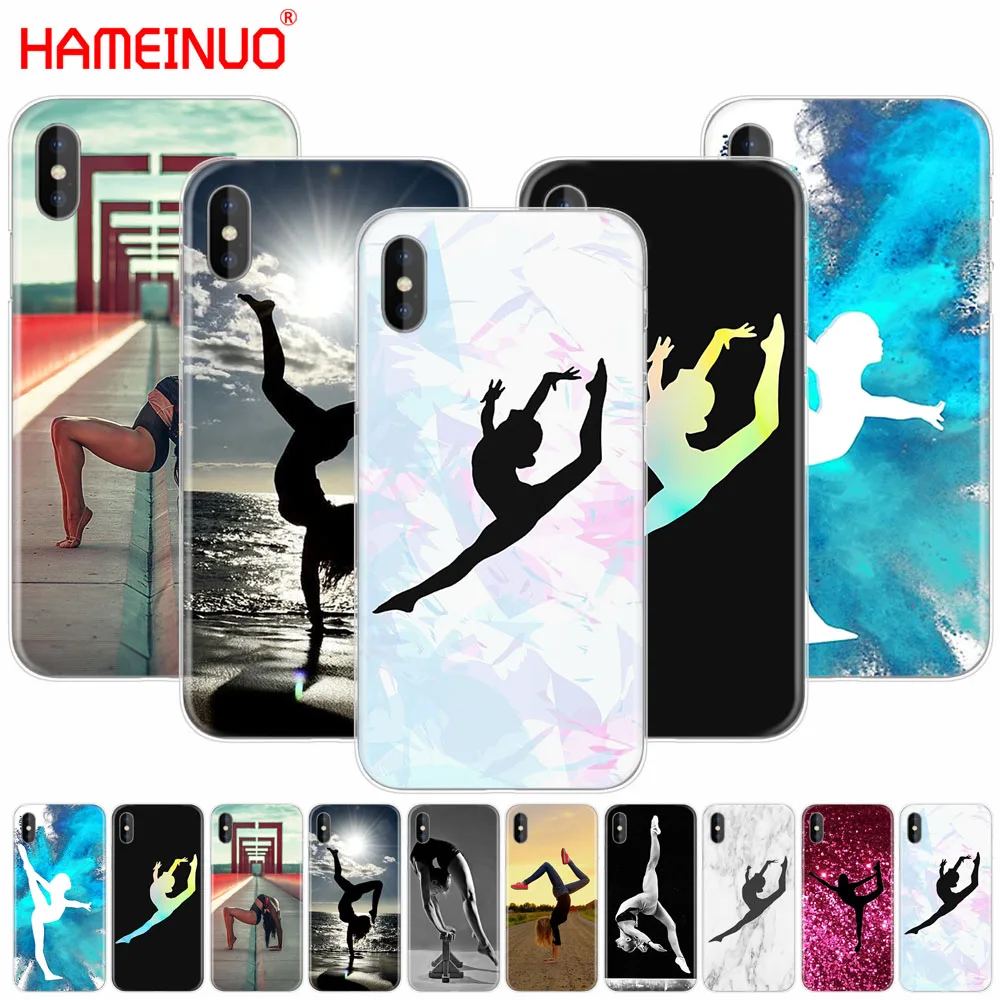 Чехол для мобильного телефона HAMEINUO гимнастический силуэт чехол iphone X 8 7 6 4 5 SE