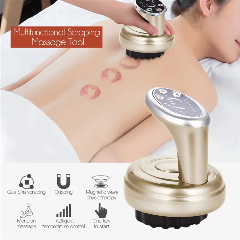 

Electric Scraping Massager Scraper Acupoints Vacuum Copping Guasha Tool Therapy Wave Pressure Body Relaxation Meridian Stimulate