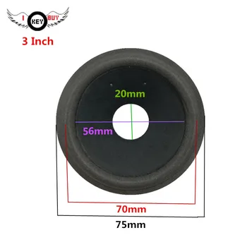 

2pcs 3 Inch Speaker Paper Cone Foam Edge Cones75*70 mm 20 mm Core High 14.5 mm Speakers tweeter DIY Basin Accessories