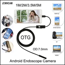 JCWHCAM 5m 3.5m 2m 1m USB Android Endoscope Camera 7mm len Snake Pipe inspection Camera Waterproof OTG Android USB Endoscopy JCWHCAM 5m 3.5m 2m 1m USB Android Endoscope Camera 7mm len Snake Pipe inspection Camera Waterproof OTG Android USB Endoscopy