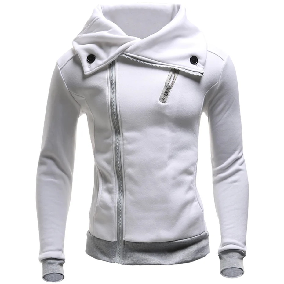 

Zogaa New Quality Sweatshirt Men Long-Sleeve Zipper Autumn&Winter Pullover Slim Fit Men Hombre Sweatshirt Mens Turn-down Collar
