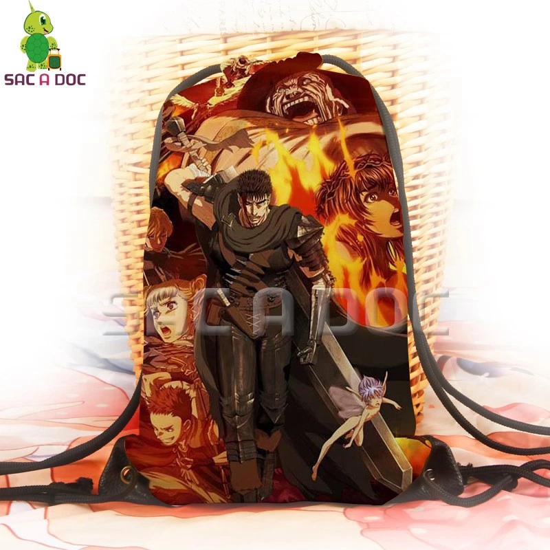 Anime Berserk Guts Griffith Drawstring Bag 3D Backpack for Teenage Boys ...