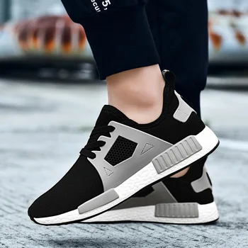 

Explosion hot sold New fashion men's casual shoes soft bottom mesh breathable trend wear resistant lace up mesh low shoes