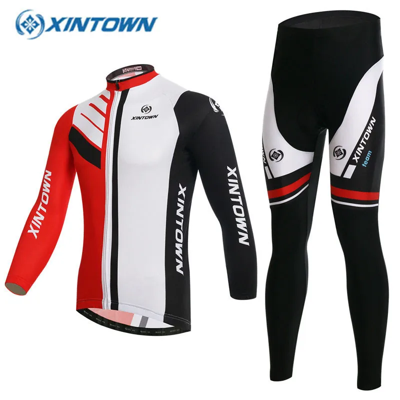 XINTOWN Зима Тепловой Велоспорт Джерси С Длинным Рукавом Мужчины Ropa Ciclismo Майо/Pro Team Mtb