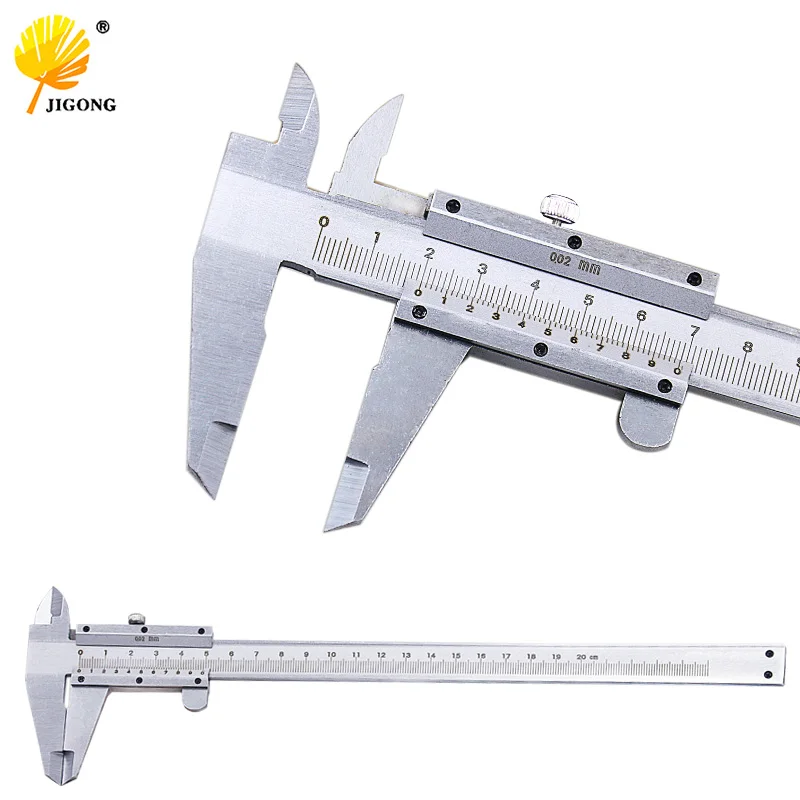 

Vernier Caliper 8" 0-200mm/0.02mm Metal Calipers Gauge Micrometer Measuring Tools