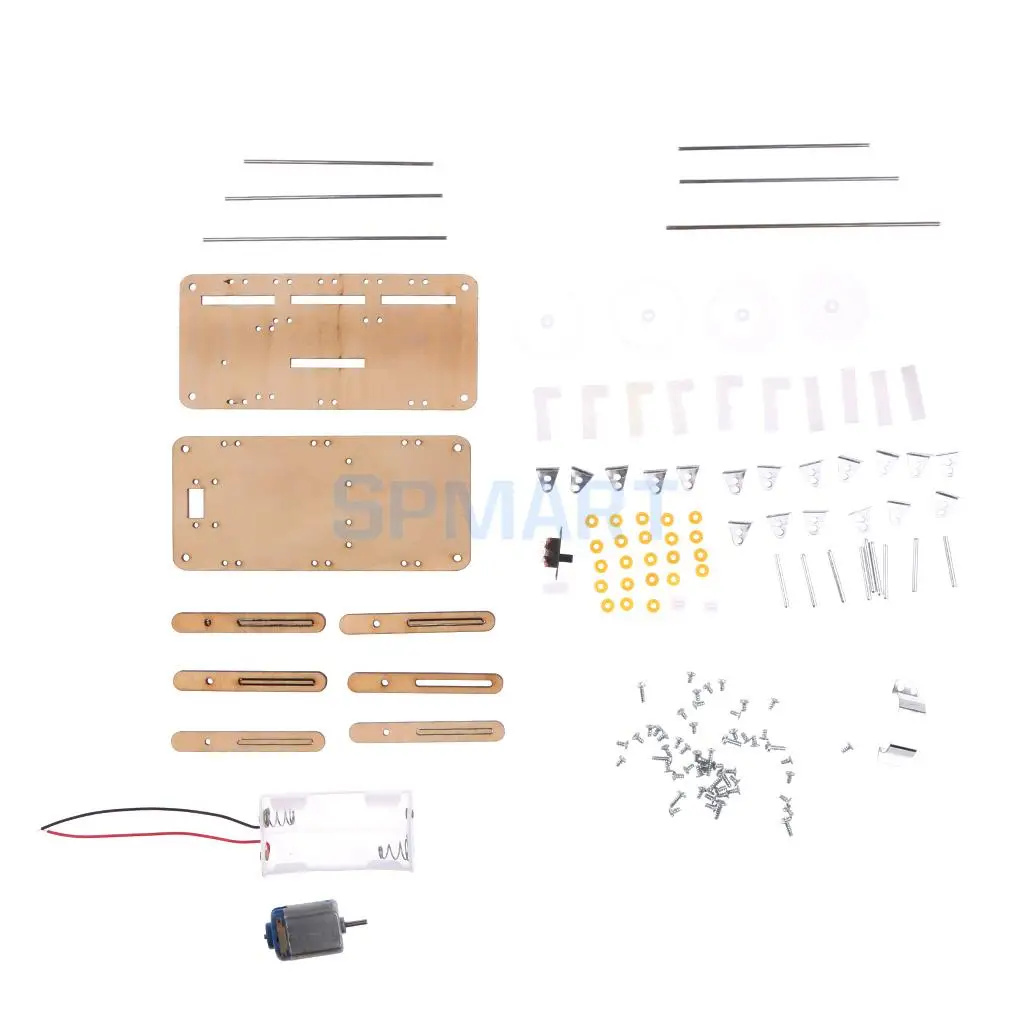 Electric Robot Model Toy DIY Physical Mini Motor Electrical Circuit Kits Physics Science Experiments Educational