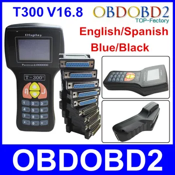 

New Arrival T300 Auto Key Programmer T-300 V17.8 English/Spanish Optional T 300 Auto Key Transponder Blue/Black Free Ship