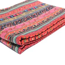 Этнические ткани, хлопок, лен, ткань для лоскутного шитья, ткань для дивана, занавески, сумки, чехлы для подушек, метр 100x150 см