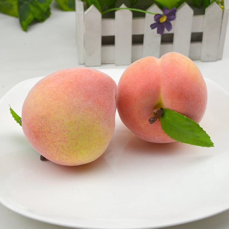 

High artificial fruit peach fake fruit derlook props furniture model
