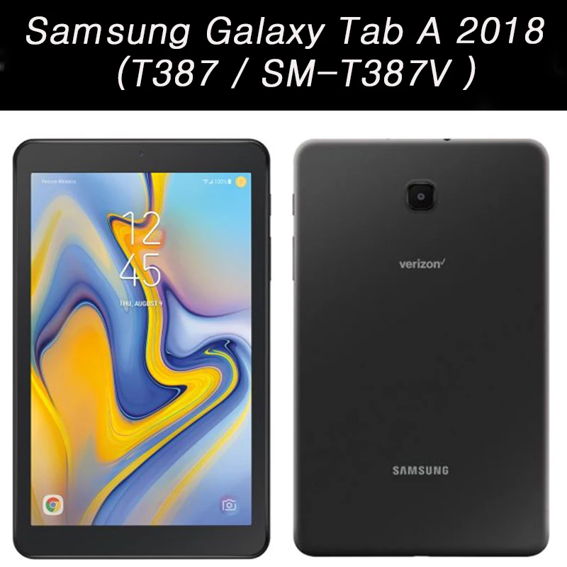 Флип чехол для Samsung Galaxy Tab A 8 0 T387 t378V SM 2018 дюймов кожаный Стенд Ультратонкий