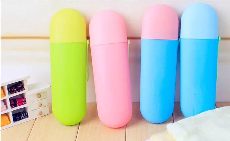 New Portable Travel Toothbrush Case Toothpaste Holder Tooth Brush Box Traveling Accessories Organizers