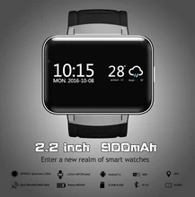 DM98 Smart Watch Android 5.1 MTK6572A 2.2″ Display 320*240 LED Dual core 1.2G 900Mah Camera WIFI 3G QQ GPS App For Smartphone
