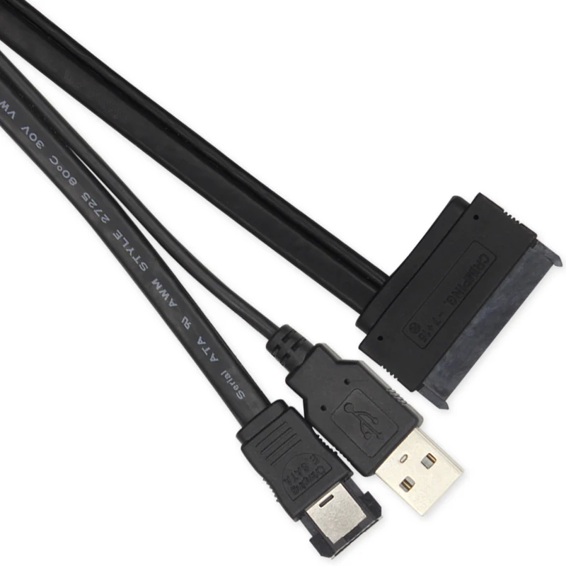 fiimi 6,3 cm Disque dur SATA 22pin Pour eSATA données avec adaptateur alimentation USB Câble 50 cm 