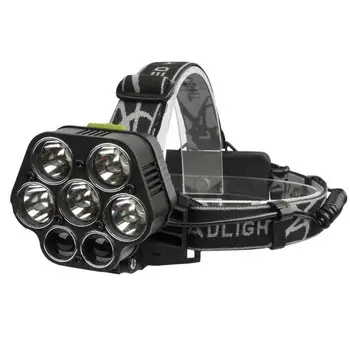 

Rechargeable 7 Led Headlight Micro USB Headlamp XML T6 Waterproof Fishing Camping Head Torch Night Outdoor Travel Walk Light