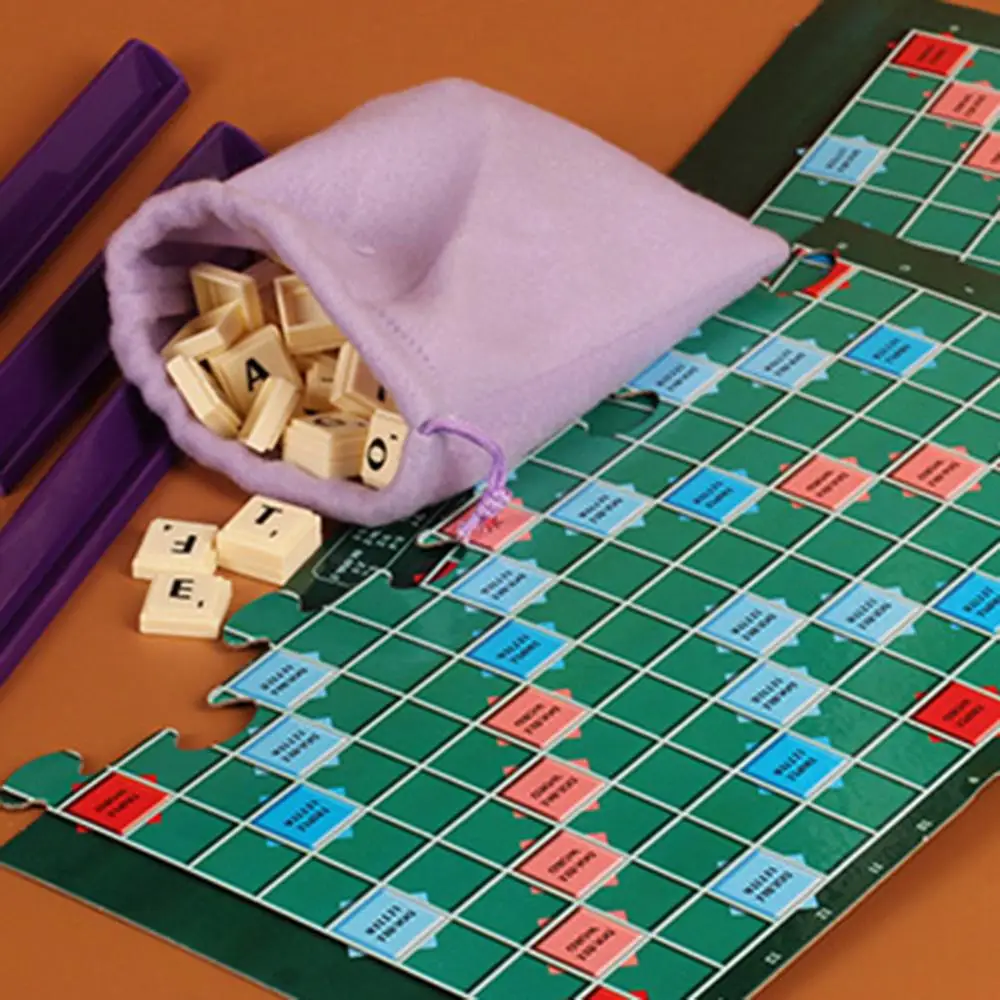  English Scrabble Games Kids Crossword Puzzles Board Children Words Spelling Toy Jigsaw Words Teachi - 33043316877