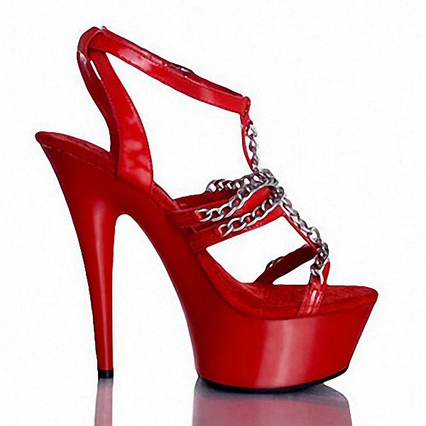 Shoes at a clearance 15 cm high heels completely transparent glass