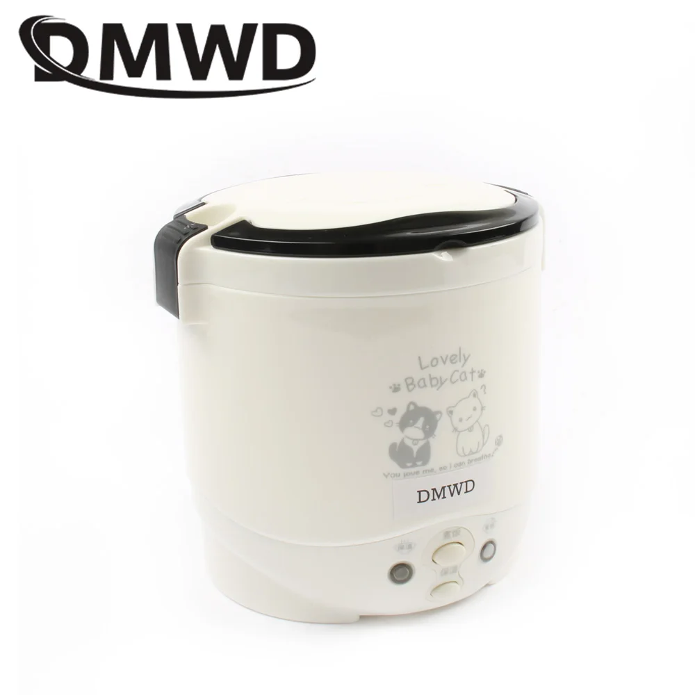Мини рисоварка DMWD 1 л портативный Электрический Ланч бокс шкаф для разогрева