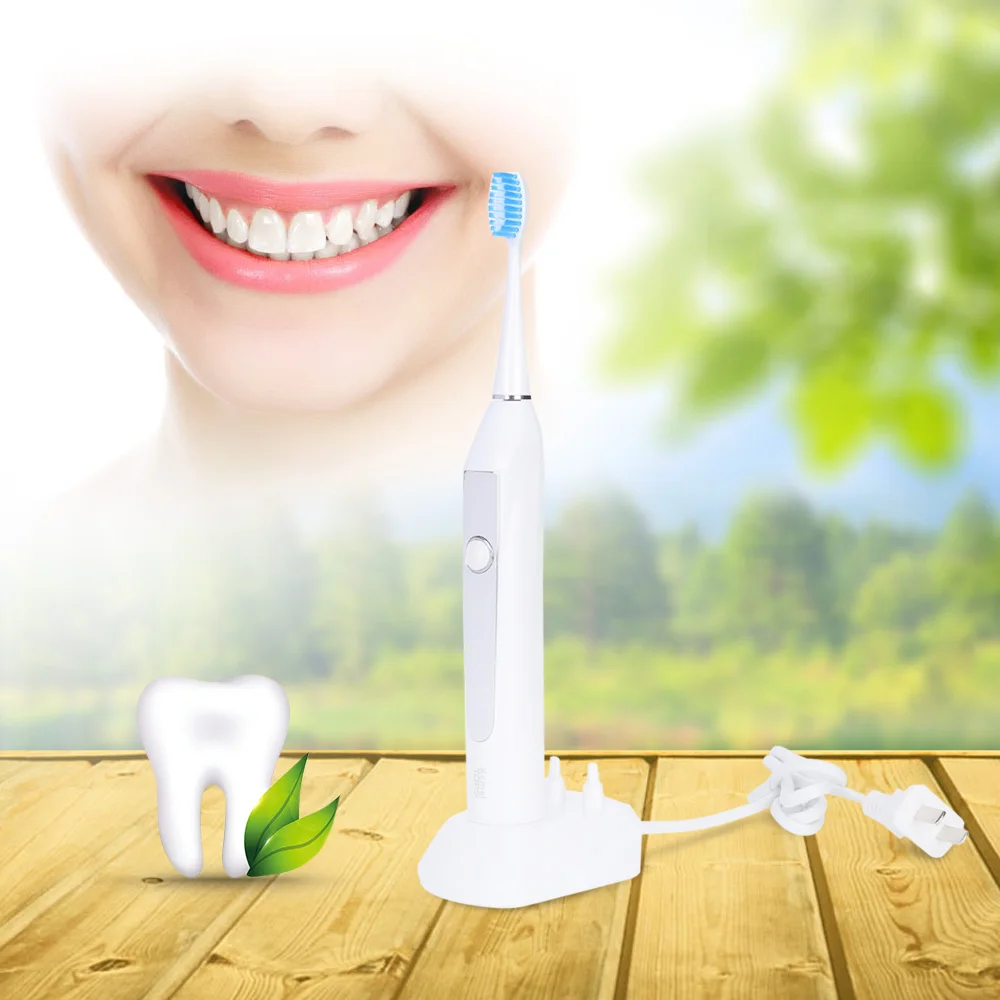 Kemei ультразвуковые электрические зубные щетки моющиеся Индуктивные зарядки км-913 с 3 Сменная насадка для зубной щетки полости рта здоровые инструменты