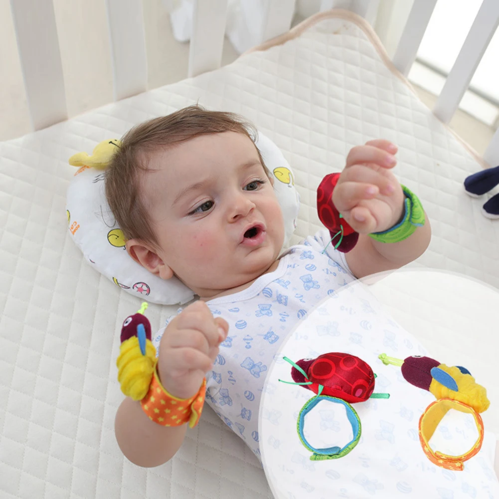 

2pcs Soft Animal Socks Wrist Bell Bands Sound Hand Foot Bell Pet Socks Attention Baby Kids Intellectual Development Toys
