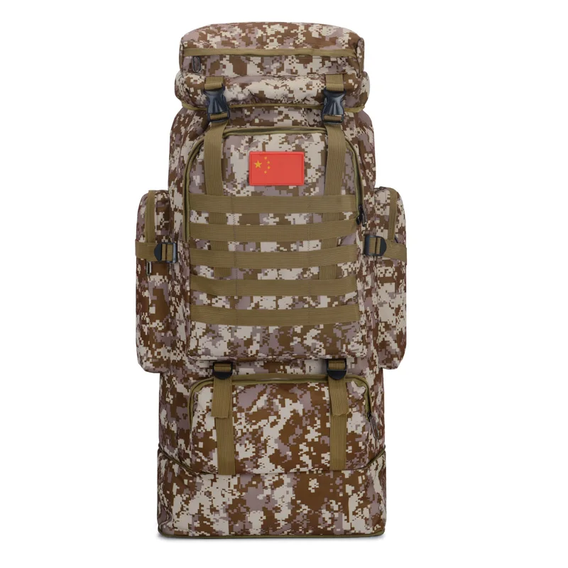 85L военный тактический походный рюкзак, походный альпинистский рюкзак, нейлоновая сумка, спортивная армейская сумка для путешествий XA25D - Цвет: Desert Camo