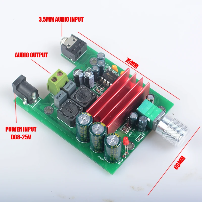 Breeze Audio DC8 25v TPA3116 TPA3116D2 NE5532 усилитель сабвуфера поддержка 100 Вт басовый