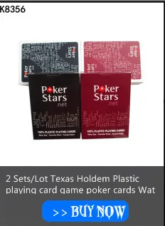 2 компл./лот новые высококачественные Техасский Холдем гладкая Водонепроницаемый Пластик игральные карты ПВХ покер 2 цвета-красный и синий K8356