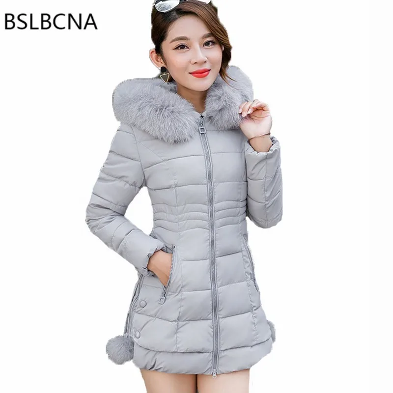 Plus Size Clothes Korean Fashion Overcoat Mid Length Parka