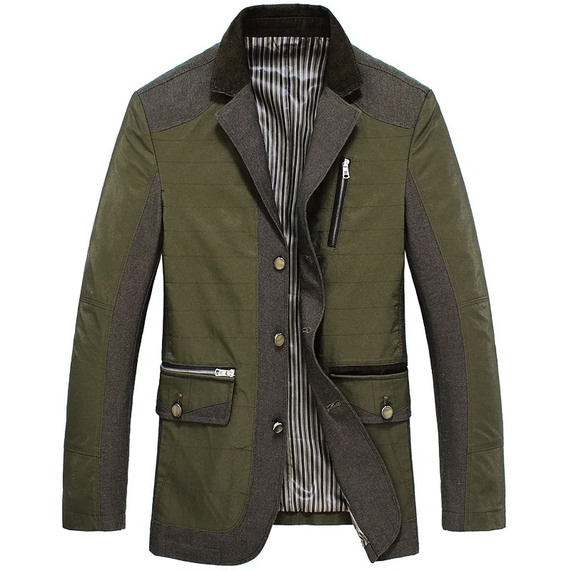 Large Size M-3XL New Men's Turn Down Collar Jacket...