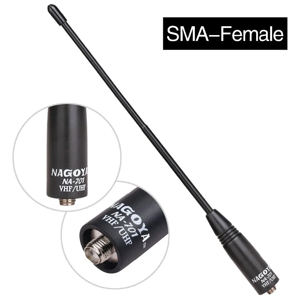 

Authentic Genuine Nagoya NA-701 Whip VHF/UHF (144/430Mhz) Antenna SMA-Female for BaoFeng UV-5R BF-888S TYT Wouxun Walkie Talkie