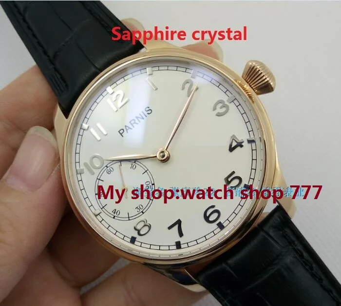 

Sapphire crystal 44mm PARNIS ST3600/6497 gooseneck Mechanical Hand Wind movement Mechanical watches men's watches wholesale o27