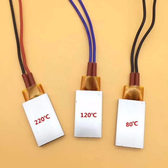 2 Pcs Ptc Heaters Heating Element Hair Dryer Accessories Curlers Heater 80/120/220 Degrees Celsius 12V Air Heater 1