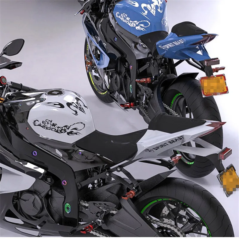 Newbee 3D Водонепроницаемая Светоотражающая наклейка для мотоцикла крышка топливного бака наклейка на мотоцикл универсальная для Yamaha Kawasaki Honda KTM BMW