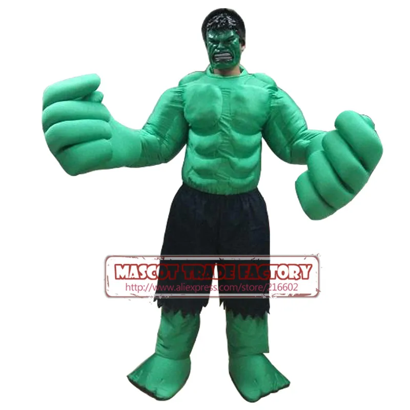 

Hulk Mascot Costume Cosplay Fancy Dress Outfit Adult Size Free Shipping