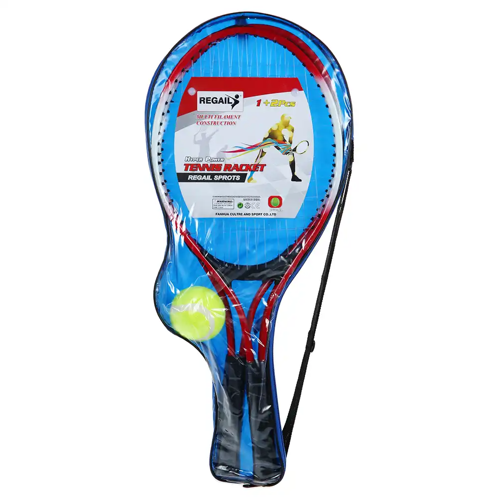 REGAIL Kids Tennis Racket 2Pcs String Tennis Racquets w//Tennis Ball /& Cover Bag