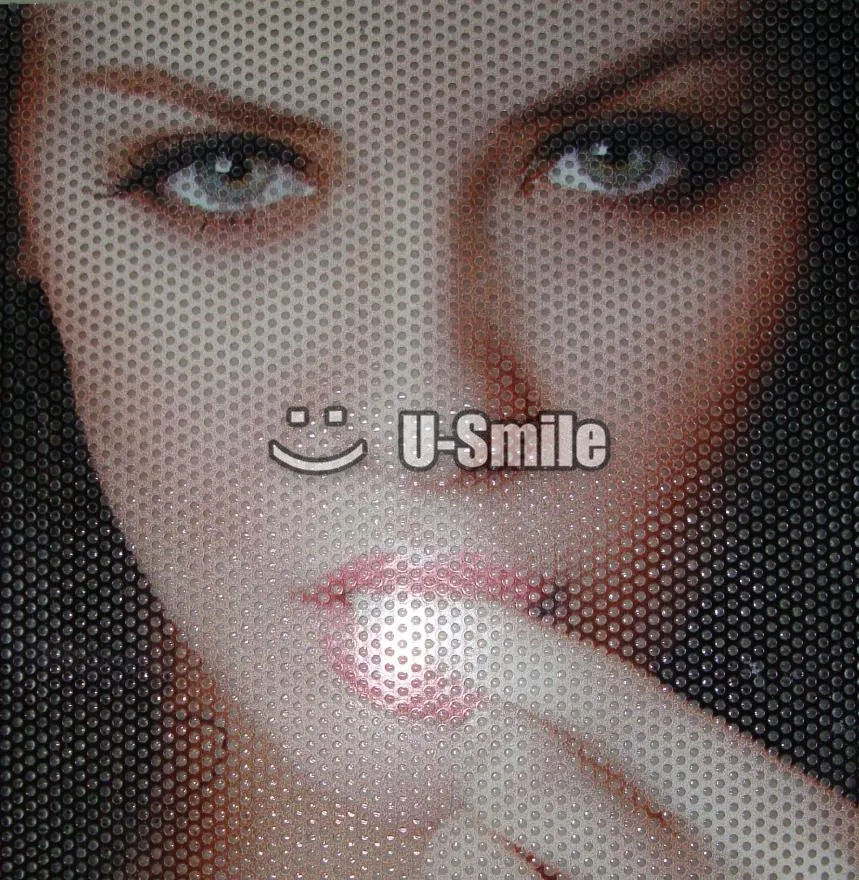 Printable Solvent White Perforated Self Adhesive Vinyl White One Way 